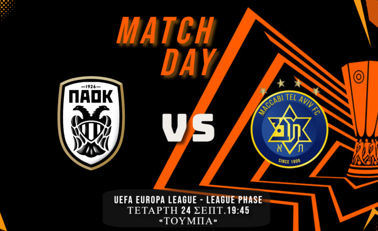  Εuropa League: ΠΑΟΚ-Μακάμπι Τ.Α.