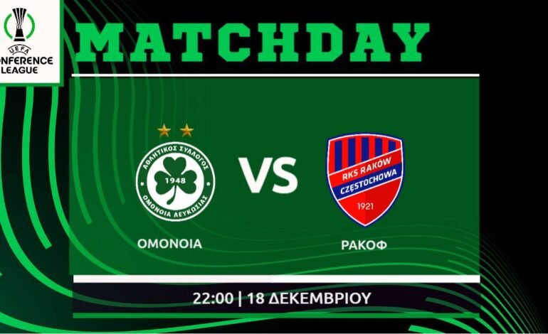 Conference League : Ομόνοια – Ρακόφ