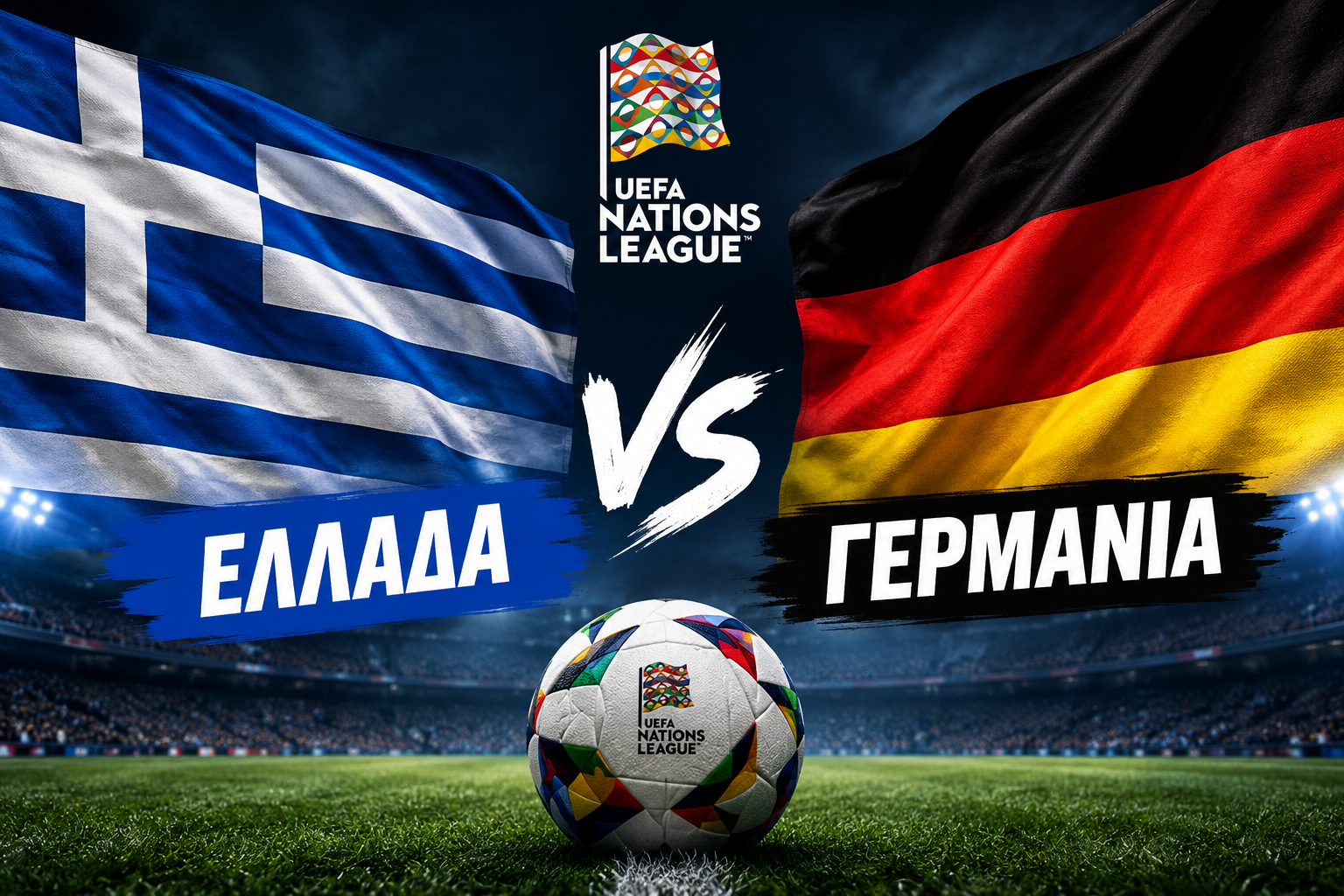 Νations League: Ελλάδα-Γερμανία